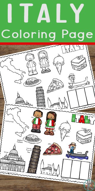 FREE Italy coloring sheets. #freehomeschooldeals #fhdhomeschoolers #coloringsheetsonItaly #Italycoloringsheets