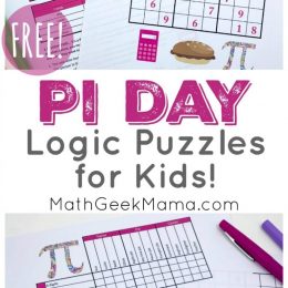 National Pi Day Logic Puzzles. #fhdhomeschoolers #freehomeschooldeals #PiDay #logicpuzzles