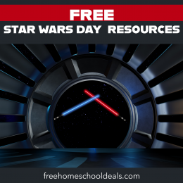 Just in time for May 4th, grab these FREE Star Wars Day Resources (Printables, Snacks, & Crafts, etc.)! #fhdhomeschoolers #freehomeschooldeals #starwarsday #may4th #hsmoms