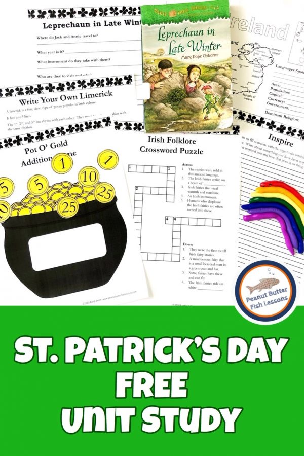 FREE Unit Study for St. Patrick's Day. #fhdhomeschoolers #freehomeschooldeals #stpatricksdayunit #unitstudymarch