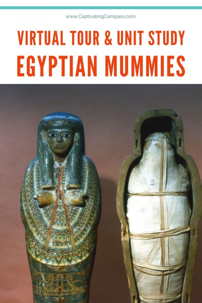 While you're at home, study the exciting world of Ancient Egypt with this Egyptian Mummies Virtual Museum Tour & Unit Study (until 3/28/20!) #fhdhomeschoolers #freehomeschooldeals #ancientegypt #virtualtour #hsmoms