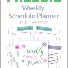 Create a smooth and harmonious homeschool with this FREE Weekly Schedule Planner (limited time!)! #fhdhomeschoolers #freehomeschooldeals #homeschoolers #hsplanning #weeklyplanning