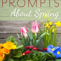 FREE Spring writing prompts. #freehomeschooldeals #fhdhomeschoolers #springwritingprompts