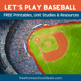 Celebrate Babe Ruth Day with these FREE Baseball Printables, Unit Studies, & More! #fhdhomeschoolers #freehomeschooldeals #baseball #baberuthday #hsmoms