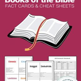 Books of the Bible FREE resources. #fhdhomeschoolers #freehomeschooldeals #booksofthebible #Biblecheatsheets #Biblefactcards