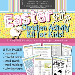 While you're stuck indoors this Easter, check out FREE Printable Easter Activity Kit for Kids! #fhdhomeschoolers #freehomeschooldeals #easteractivities #bible #christianhomeschooling