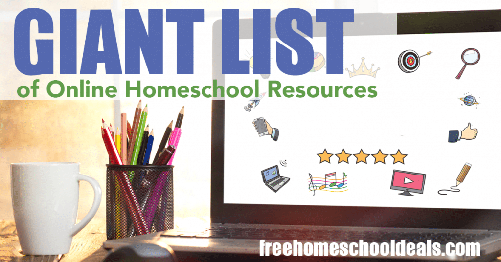 GIANT List of Online Homeschool Resources to Use During School Closures ...