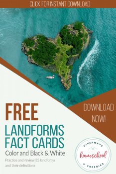 FREE Landforms Printables | Free Homeschool Deals