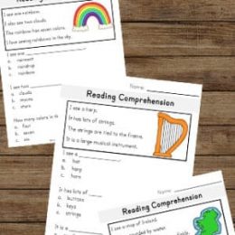 Reading Comprehension Worksheets for St. Patrick’s Day.#fhdhomeschoolers #freehomeschooldeals #readingcomprehension #stpatricksdayreading