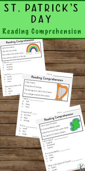 Reading Comprehension Worksheets for St. Patrick’s Day.#fhdhomeschoolers #freehomeschooldeals #readingcomprehension #stpatricksdayreading