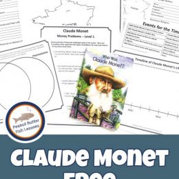 FREE Claude Monet Unit Study. #freehomeschooldeals #fhdhomeschoolers #ClaudeMonetunitstudy #artiststudy