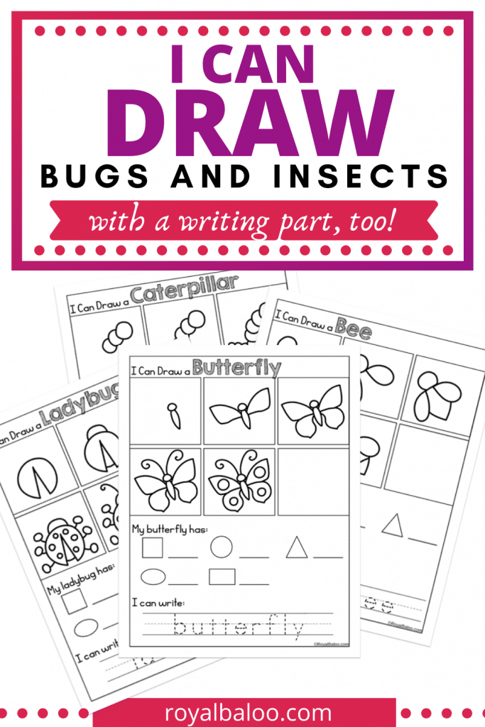 FREE Drawing Bugs Writing Activity. #freehomeschooldeals #fhdhomeschoolers #bugswritingactivity #bugthemedresources #insectwritingactivity #drawingbugsactivity #insectdrawingactivity