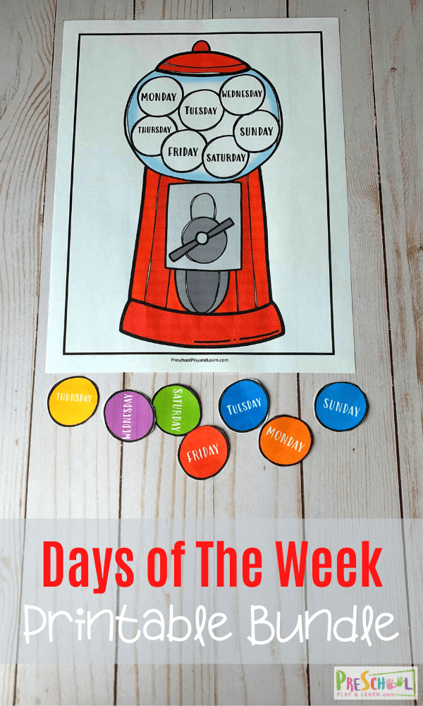 FREE Days of the Week Printables. #fhdhomeschoolers #freehomeschooldeals #daysoftheweek #daysofthweekprintables