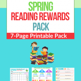 FREE Reading Rewards Pack for Spring. #fhdhomeschoolers #freehomeschooldeals #springreadingrewards #readingrewardspack #springreadingprintable