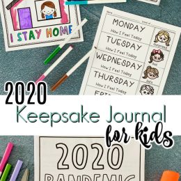 2020 Keepsake Journal. #fhdhomeschoolers #freehomeschooldeals #stayathomejournal #keepsakejournal