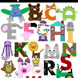 FREE Printable Preschool Letter Crafts. #freehomeschooldeals #fhdhomeschoolers #preschoollettercrafts #alphabetcrafts #ABClettercrafts