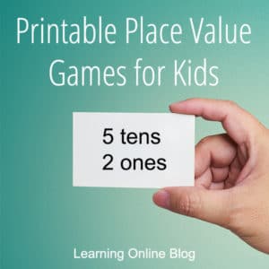 FREE Place Value Printable Games For Kids. #fhdhomeschoolers #freehomeschooldeals #placevalue #placevaluegames