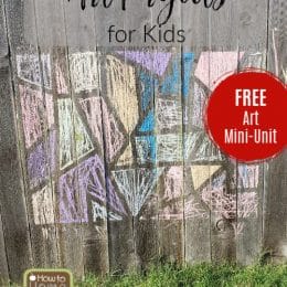 FREE Art Mini-Unit. #kidsartprojects #artminiunit #fhdhomeschoolers #freehomeschooldeals