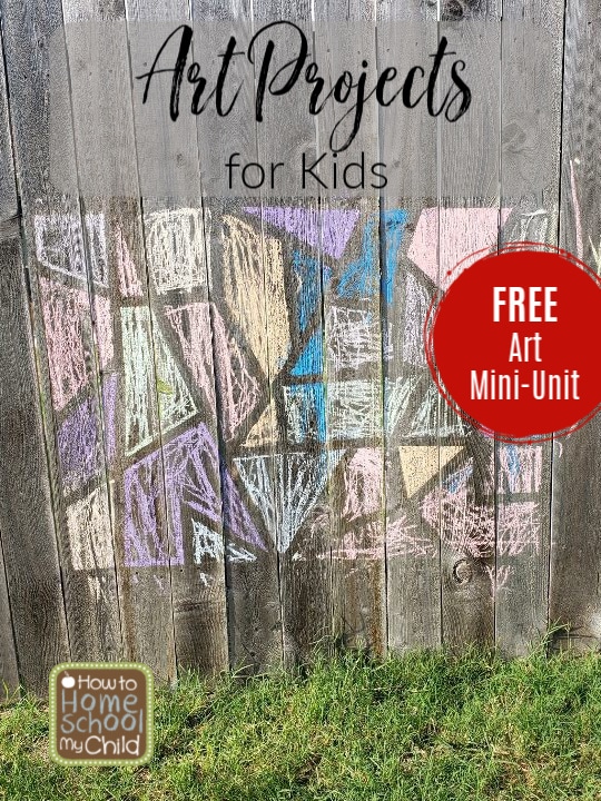 FREE Art Mini-Unit. #kidsartprojects #artminiunit #fhdhomeschoolers #freehomeschooldeals