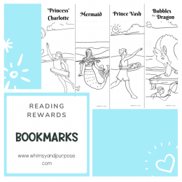 FREE Printable Bookmarks for Bubbles and the Mermaid Adventure. #freehomeschooldeals #fhdhomeschoolers #printablebookmarks #bubblesandthemermaidadventure