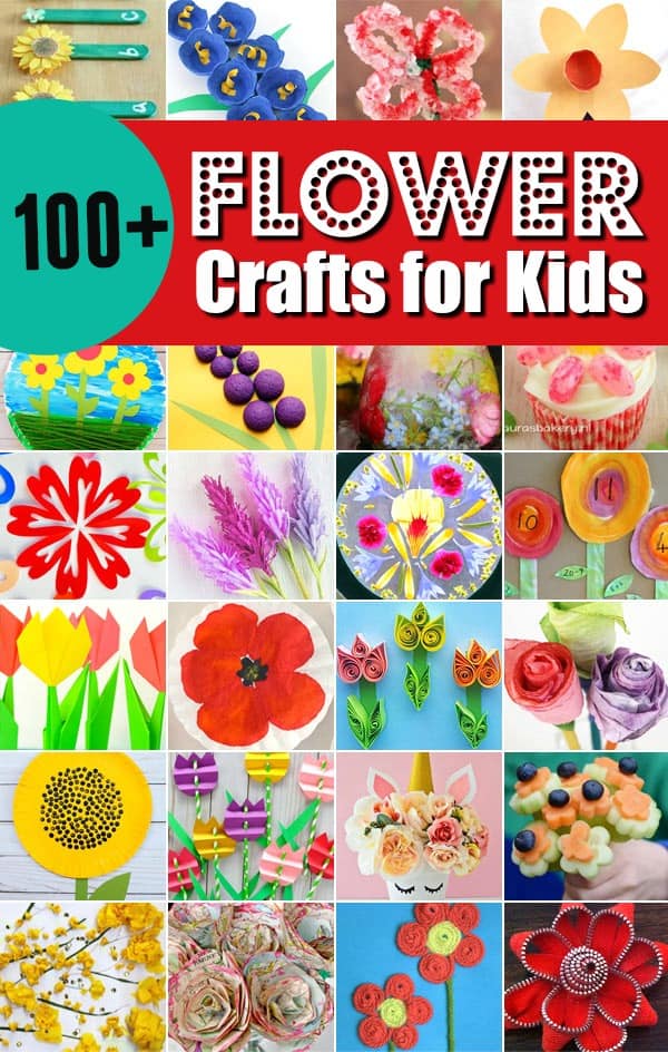 100 A to Z Awesome Flower Crafts. #freehomeschooldeals #fhdhomeschoolers #flowercrafts #atozflowercrafts