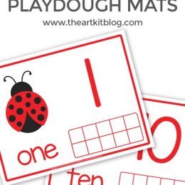 FREE Ten Frame Ladybug Printables. #fhdhomeschoolers #freehomeschooldeals #ladybugpprintables #tenframe #countingpractice