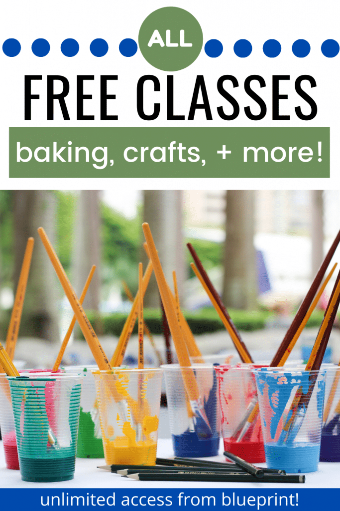 Limited-Time Only FREE Unlimited Classes by Bluprint. #Bluprintfreeclasses #Bluprintclassesforfree #freeunlimitedclasses #freecookingclasses #freecraftingclasses #freebakingclasses #freehomeschooldeals #fhdhomeschoolers