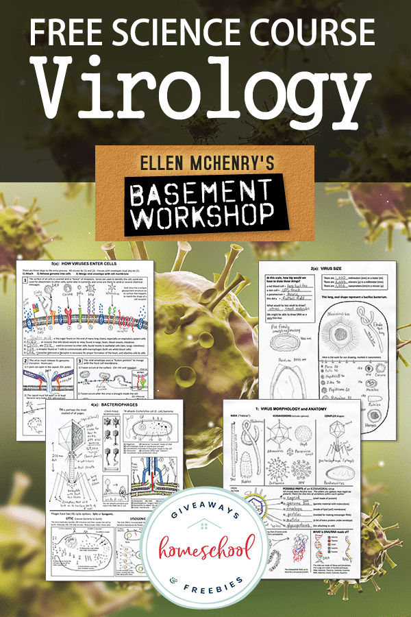 FREE Virology Science Course. #fhdhomeschoolers #freehomeschooldeals #virologylesson #viralillnesslesson #sciencelesson