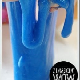 ONLY 2 Ingredient Recipe for WOW Slime. #freehomeschooldeals #fhdhomeschoolers #WOWslime #easyslime #quickslime #twoingredientslime #slimerecipe