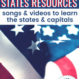 FREE Songs and Videos to Learn the 50 States. #freehomeschooldeals #fhdhomeschoolers #learning50states #songsandvideos #allaboutAmerica #50statesofamerica