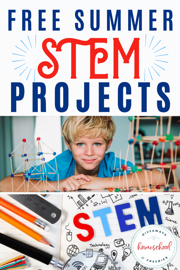 FREE STEM Projects for the Summer. #freehomeschooldeals #fhdhomeschoolers #summerSTEMprojects #STEMprojects #summerprojects  