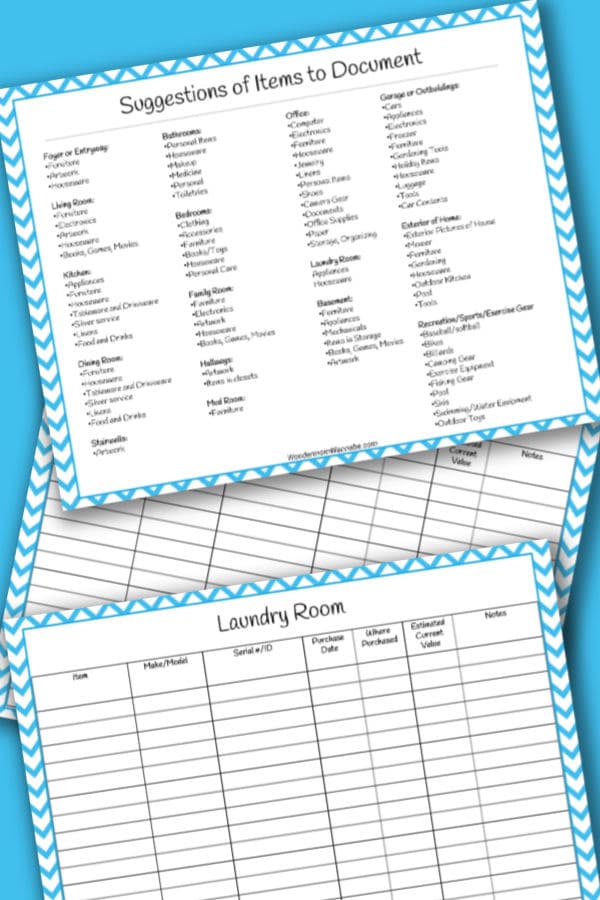 Start spring cleaning with this FREE Home Inventory Packet! #fhdhomeschoolers #freehomeschooldeals #homeinventory #springcleaning #hsmoms