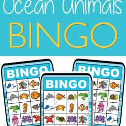 Celebrate Aquarium Month with this FREE Ocean Animals Bingo Game! #fhdhomeschoolers #freehomeschooldeals #aquariummonth #oceananimals #hsdays