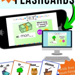 Make phonics a little more interactive with these FREE Digital Phonics Flashcards (subscriber freebie)! #fhdhomeschoolers #freehomeschooldeals #digitalphonics #phonicsflashcards #reading