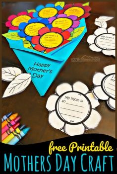 FREE Mother’s Day Printable Craft | Free Homeschool Deals