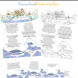 FREE Psalm 46 Printable. #freehomeschooldeals #fhdhomeschoolers #psalm46 #bestillandknow