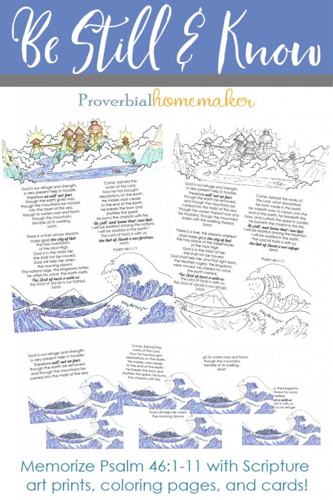 FREE Psalm 46 Printable | Free Homeschool Deals