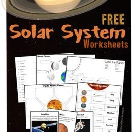 Solar System FREE Worksheets. #freehomeschooldeals #fhdhomeschoolers #solarsystemworksheets #solarsystemprintables