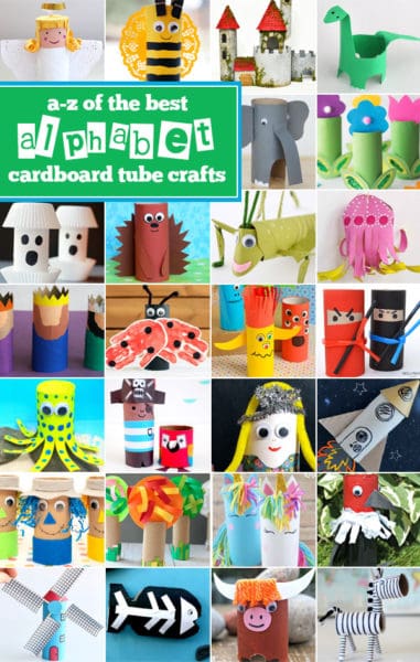 Toilet Paper Tube A - Z Crafts. #freehomeschooldeals #fhdhomeschoolers #toiletpapercrafts #toiletrollcrafts #toieltpapertubecrafts #summercrafts