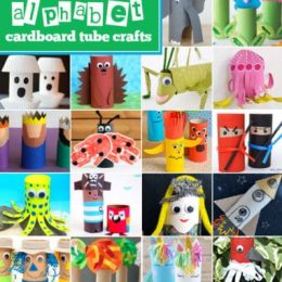 Toilet Paper Tube A - Z Crafts. #freehomeschooldeals #fhdhomeschoolers #toiletpapercrafts #toiletrollcrafts #toieltpapertubecrafts #summercrafts