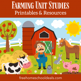 Delve into the world of farming with these FREE Farming Unit Studies, Printables, & Resources! #fhdhomeschoolers #freehomeschooldays #onthefarm #farmunit #hsmoms