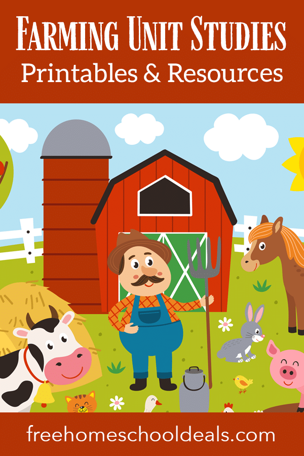 Delve into the world of farming with these FREE Farming Unit Studies, Printables, & Resources! #fhdhomeschoolers #freehomeschooldays #onthefarm #farmunit #hsmoms