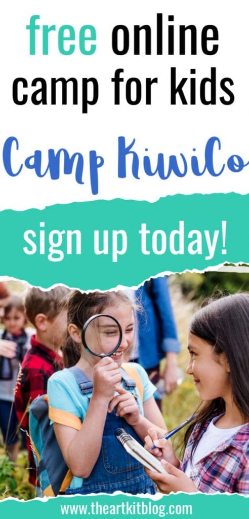 Super Fun FREE Online Summer Camp. #freehomeschooldeals #fhdhomeschoolers #summercamp #onlinesummercamp #CampKiwiCo