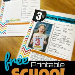 FREE School Memory Book Pages. #freehomeschooldeals #fhdhomeschoolers #schoolmemorybooks #schoolmemories #memorybook