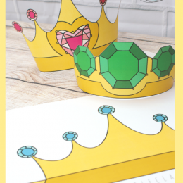 8 FREE Printable Crown Templates. #freehomeschooldeals #fhdhomeschoolers #crowntemplates #DIYcrowntemplates #crownprintables