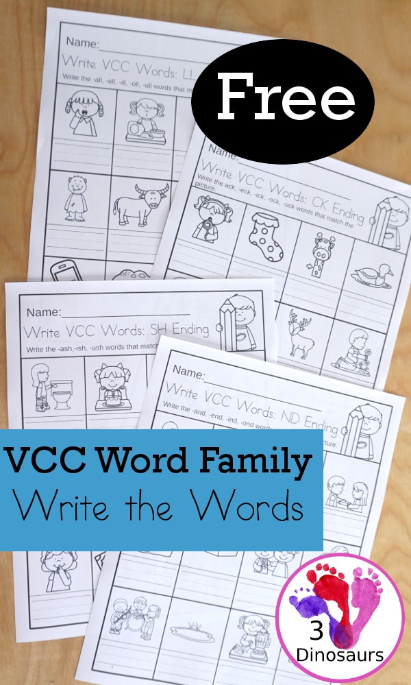 FREE CVCC and CCVCC No Prep Worksheet. #freehomeschooldeals #fhdhomeschoolers #CVCCworksheets #CCVCCworksheets #blendsprintables #digraphprintables