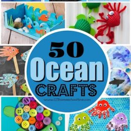 FREE Kids Ocean Crafts and Activities. #freehomeschooldeals #fhdhomeschoolers #oceancrafts #oceanactivities #oceankidscrafts