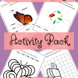 FREE Butterfly Activity Worksheets. #freehomeschooldeals #fhdhomeschoolers #butterflyuntistudy #butterflyactivities #butterflyworksheets #butterflylifecycle