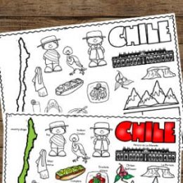 Chile FREE Coloring Pages. #freehomeschooldeals #fhdhomeschoolers #Chilecoloringpages #allaboutChile #learnaboutChile