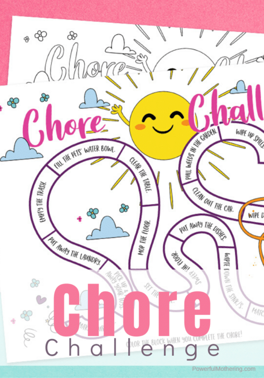 FREE Chore Challenge and Tracker. #freehomeschooldeals #fhdhomeschoolers #chorechallenge #choretracker